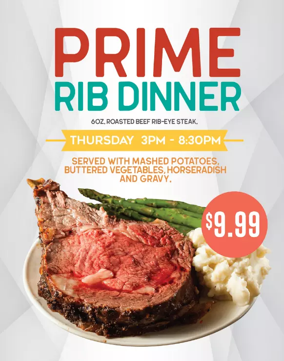 Food specials at Ace Casino Calgary