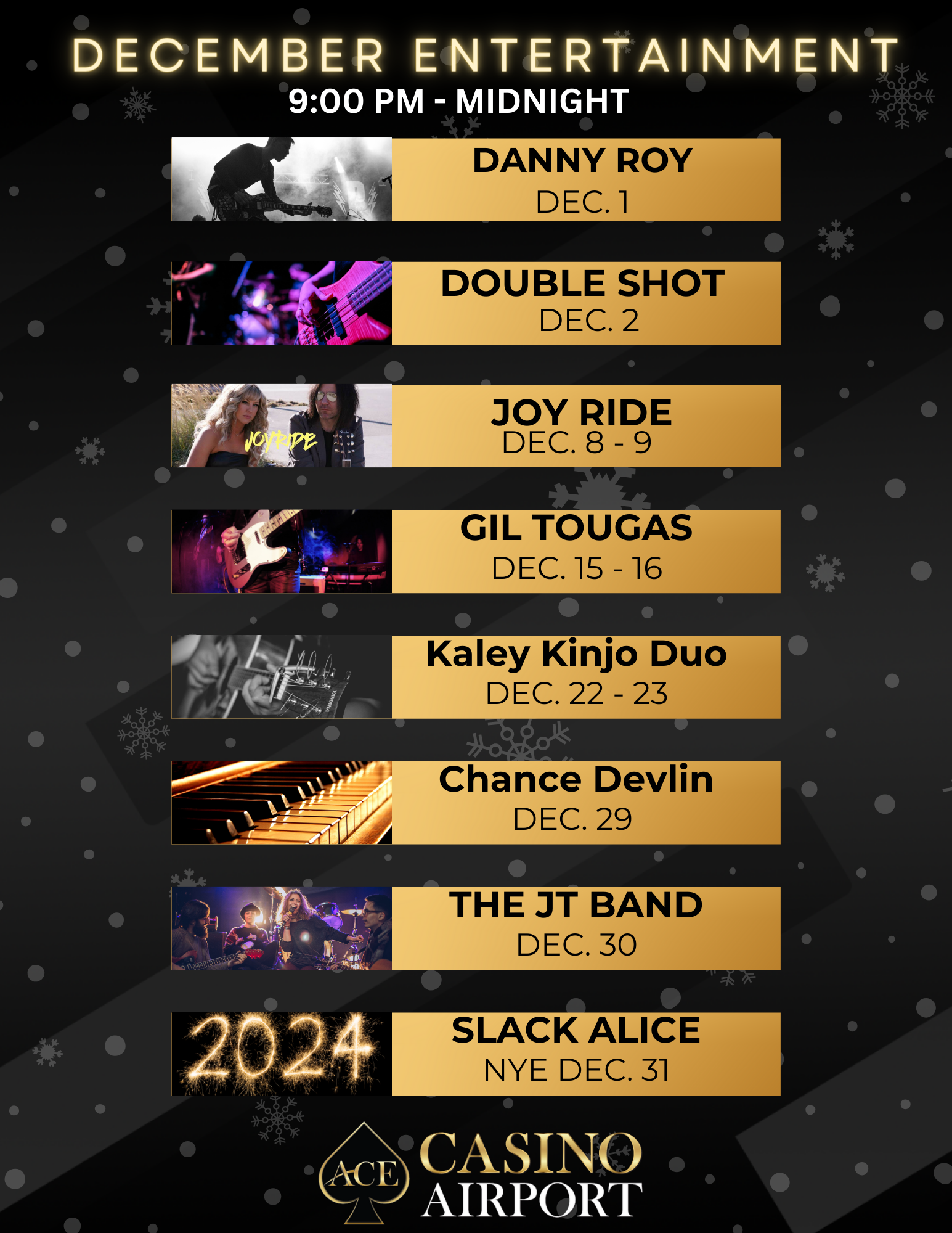 Events Calendar ACE Airport Casino & Promotions ACE Airport Casino